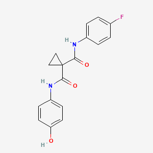 N-(4-Fluorophenyl)-n'-(4-hydroxyphenyl)cyclopropane-1,1-dicarboxamide