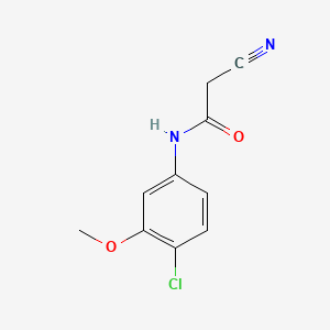 N-(4-chloro-3-methoxyphenyl)-2-cyanoacetamide