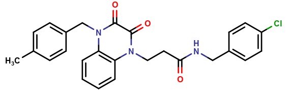 N-(4-chlorobenzyl)-3-(4-(4-methylbenzyl)-2,3-dioxo-3,4-dihydroquinoxalin-1(2H)-yl)propanamide