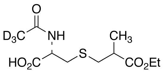 N-(Acetyl-d3)-S-(2-carboxypropyl)-L-cysteine Ethyl Ester (Mixture of Diastereomers)