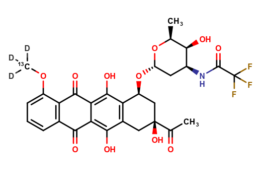 N-(Trifluoroacetyl)daunorubicin-13CD3