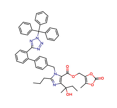 N-1 Trityl Ethyl Methyl Olmesartan