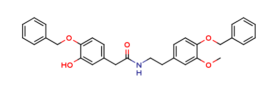 N-2-(4-Benzyloxy-3-methoxyphenethyl)-4-benzyloxy -3-hydroxyphenylacetamide