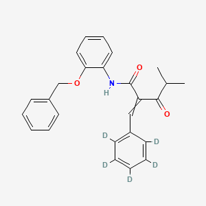 N-2-Benzyloxyphenyl a-Benzilidene-d5 Isobutyrylacetamide