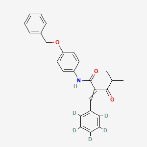 N-4-Benzyloxyphenyl a-Benzilidene-d5 Isobutyrylacetamide