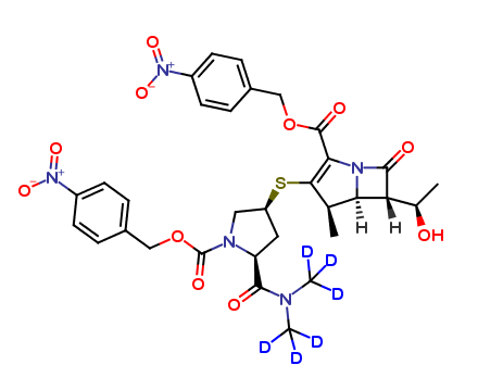 N-4-Nitrobenzyloxycarbonyl Meropenem-d6 4-Nitrobenzyl Ester