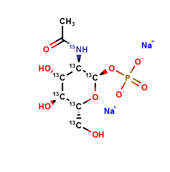 N-Ac-D-[UL-13C6 ;15N]glucosamine-1-phosphate, disodium salt