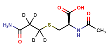 N-Acetyl-S-(2-carbamoylethyl-d4)-L-cysteine