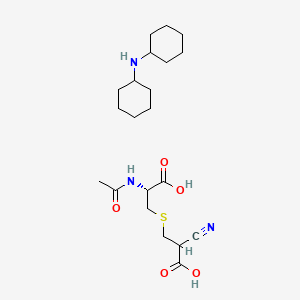 N-Acetyl-S-(2-cyanocarboxyethyl)-L-cysteine Bis(dicyclohexylamine) Salt