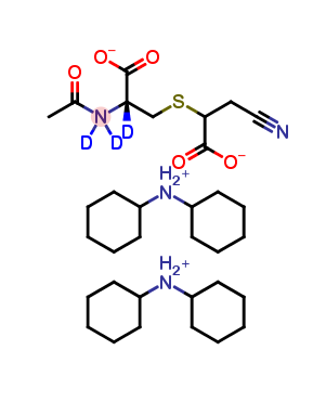 N-Acetyl-S-(2-cyanocarboxyethyl)-L-cysteine-d3 Bis(dicyclohexylamine) Salt