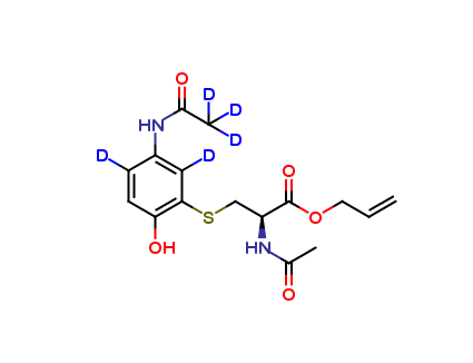 N-Acetyl-S-[3-acetamino-6-hydroxphenyl]cysteine-d5 Allyl Ester