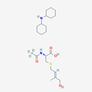 N-Acetyl-S-(4-hydroxy-3-methyl-2-trans-buten-1-yl)-L-cysteine-d3 Dicyclohexylammonium Salt