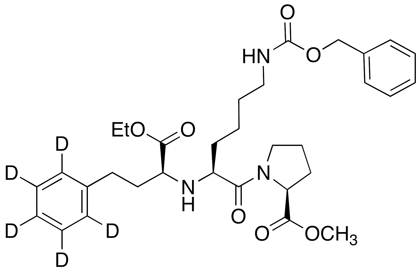 N-Benzyloxycarbonyl (S)-Lisinopril-d5 Ethyl Methyl Diester