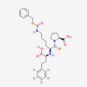 N-Benzyloxycarbonyl (S)-Lisinopril-d5