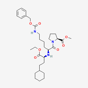 N-Benzyloxycarbonyl Lisinopril Cyclohexyl Analogue Ethyl Methyl Diester