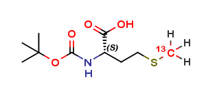 N-Boc-L-Methionine (Methyl-13C)