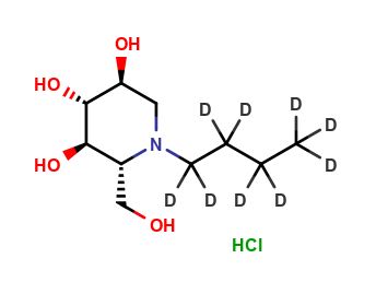 N-Butyldeoxynojirimycin Hydrochloride-d9