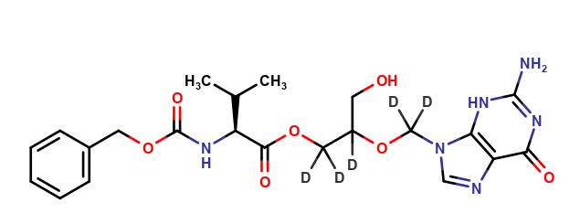 N-Carbobenzyloxy-L-valinyl-ganciclovir-d5