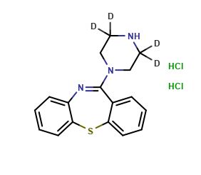 N-Des[2-(2-hydroxyethoxy)ethyl] Quetiapine-d4 Dihydrochloride