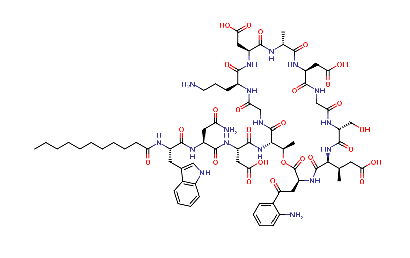 N-Desdecanoyl, N-(Undecanoyl) Daptomycin