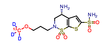 N-Desethyl Brinzolamide-13C,d3