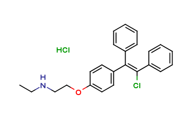 N-Desethyl Clomiphene Hydrochloride (Mixture of Z and E Isomers)