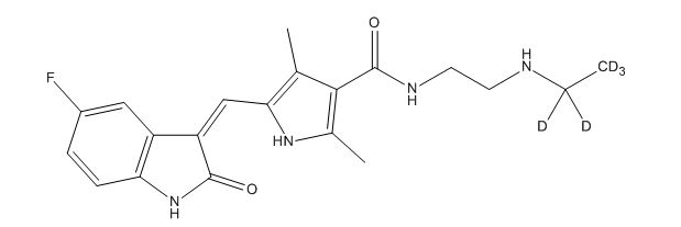 N-Desethyl Sunitinib-d5