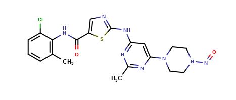 N-Deshydroxyethyl N-Nitroso Dasatinib (Mixture of Isomers)