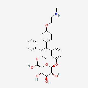 N-Desmethyl-3-hydroxy Tamoxifen O-β-D-Glucuronide