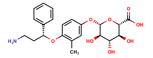 N-Desmethyl-4-hydroxyatomoxetine-O-glucuronide