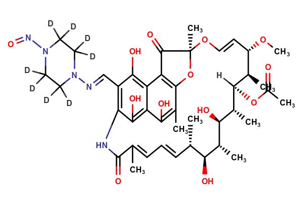 N-Desmethyl N-Nitroso Rifampicin-D8