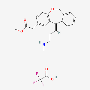 N-Desmethyl Olopatadine Methyl Ester Trifluoroacetic Acid Salt