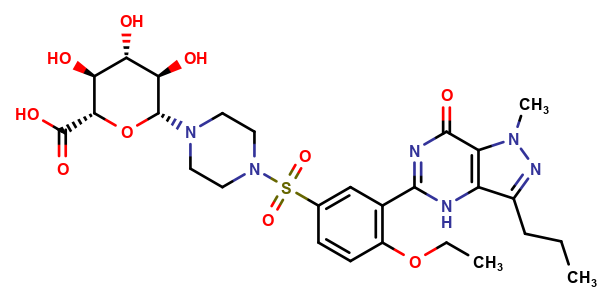 N-Desmethyl Sildenafil N-Glucuronide