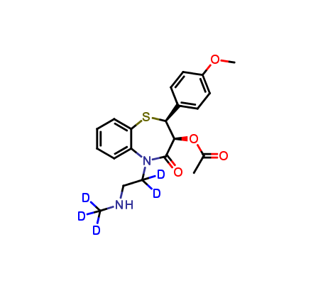 N-Desmethyldiltiazem-d5 Maleate