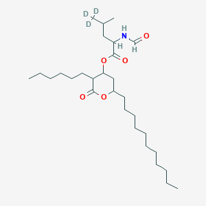 N-Formyl-L-leucine (3S,4S,6S)-3-Hexyltetrahydro-2-oxo-6-undecyl-2H-pyran-4-yl Ester