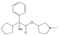 N-Methyl-3-pyrrolidinyl Cyclopentylmandelate