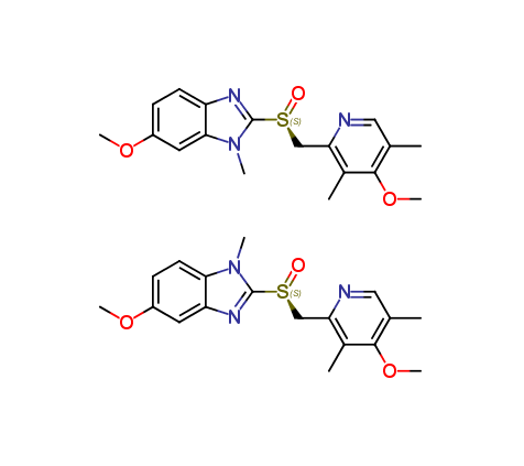 N-Methyl Esomeprazole (Mixture of isomers with the methylated nitrogens of imidazole)