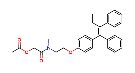 N-Methyl-N-(2-acetoxyacetyl) Tamoxifen (E/Z Mixture)