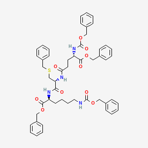 N,N-Dibenzyloxycarbonyl-S,O,O-tri-benzyl-L--glutamyl-L-cysteinyl-L-lysine