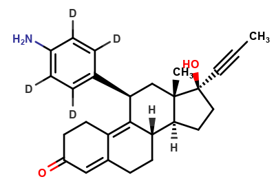 N,N-Didesmethyl Mifepristone-D4
