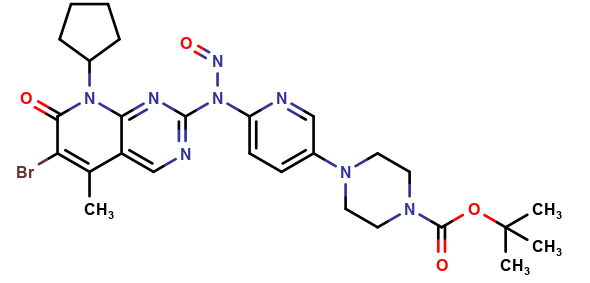 N-Nitroso 6-Desacetyl-6-bromo-N-Boc Palbociclib