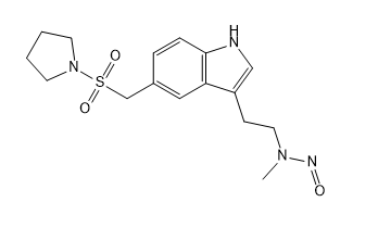 N-Nitroso Desmethyl Almotriptan impurity