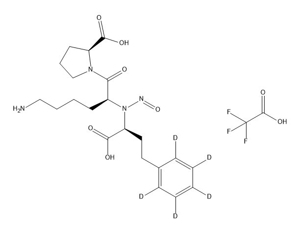 N-Nitroso Lisinopril D5 TFA salt