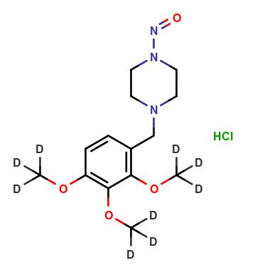 N-Nitroso Trimetazidine-d9 HCl
