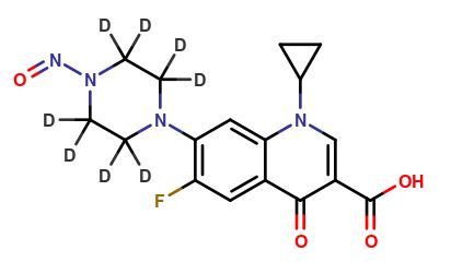 N-Nitroso ciprofloxacin D8