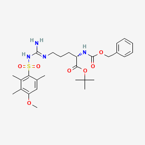 N-alpha-Carbobenzoxy-N-omega-(4-methoxy-2,3,6-trimethylbenzenesulfonyl)-L-arginine t-butyl ester