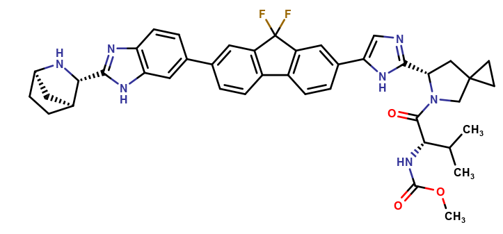 N(azanorbornyl)-Des(methoxycarbonyl)valino Ledipasvir