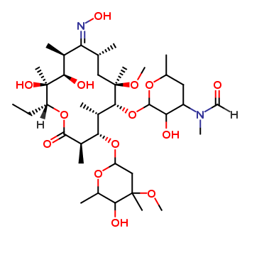 N-demethyl-N-formyl-6-O-methyl-erythromycin A-9-oxime