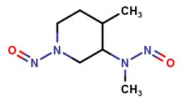 N-methyl-N-(4-methyl-1-nitrosopiperidin-3-yl)nitrous amide