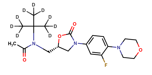 N-t-Butyl Linezolid-d9